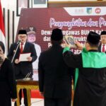 Mas Dhito Lantik Empat Dewan Pengawas BUMD Kabupaten Kediri