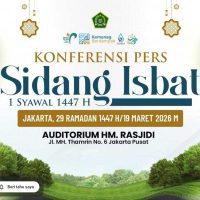 Hasil Sidang Isbat, Idul Fitri 2026 Jatuh pada 21 Maret